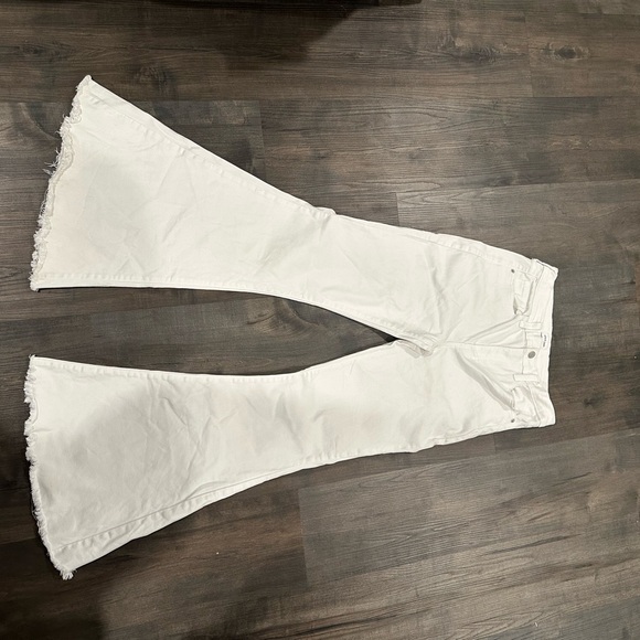 Sneak Peek Denim - Sneak Peek White Flare Jeans